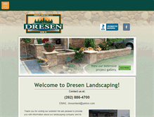 Tablet Screenshot of dresenlandscaping.com